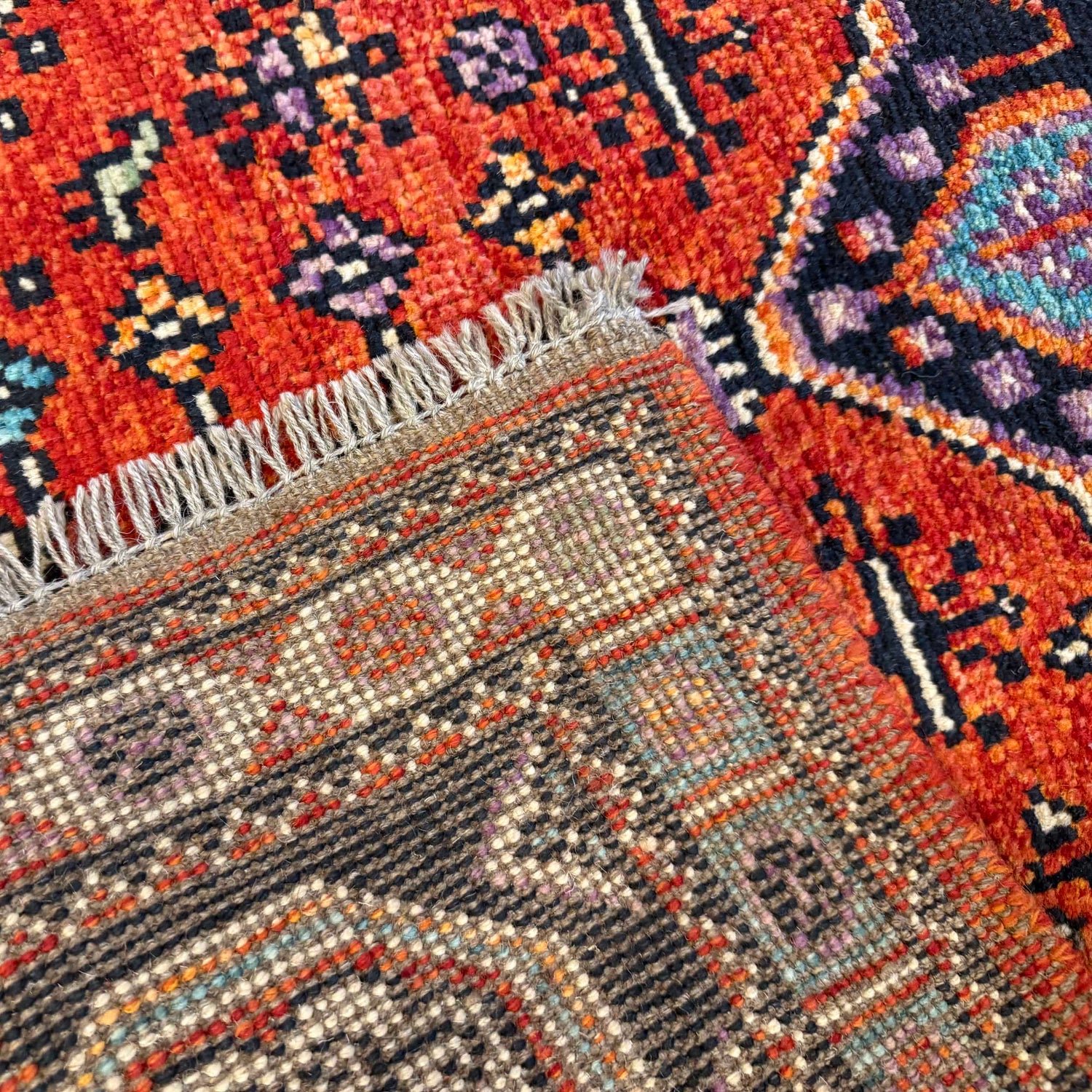 Shirazi Area Rug Handmade Red Medallion 3x5 ft