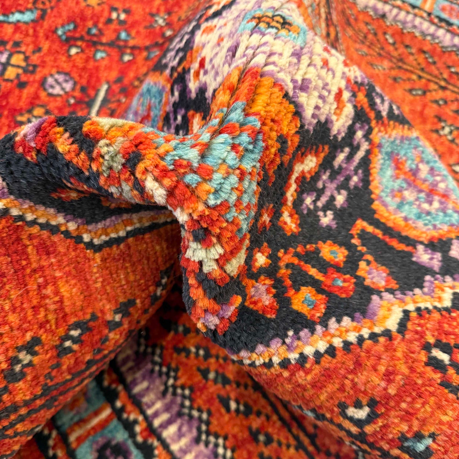Shirazi Area Rug Handmade Red Medallion 3x5 ft