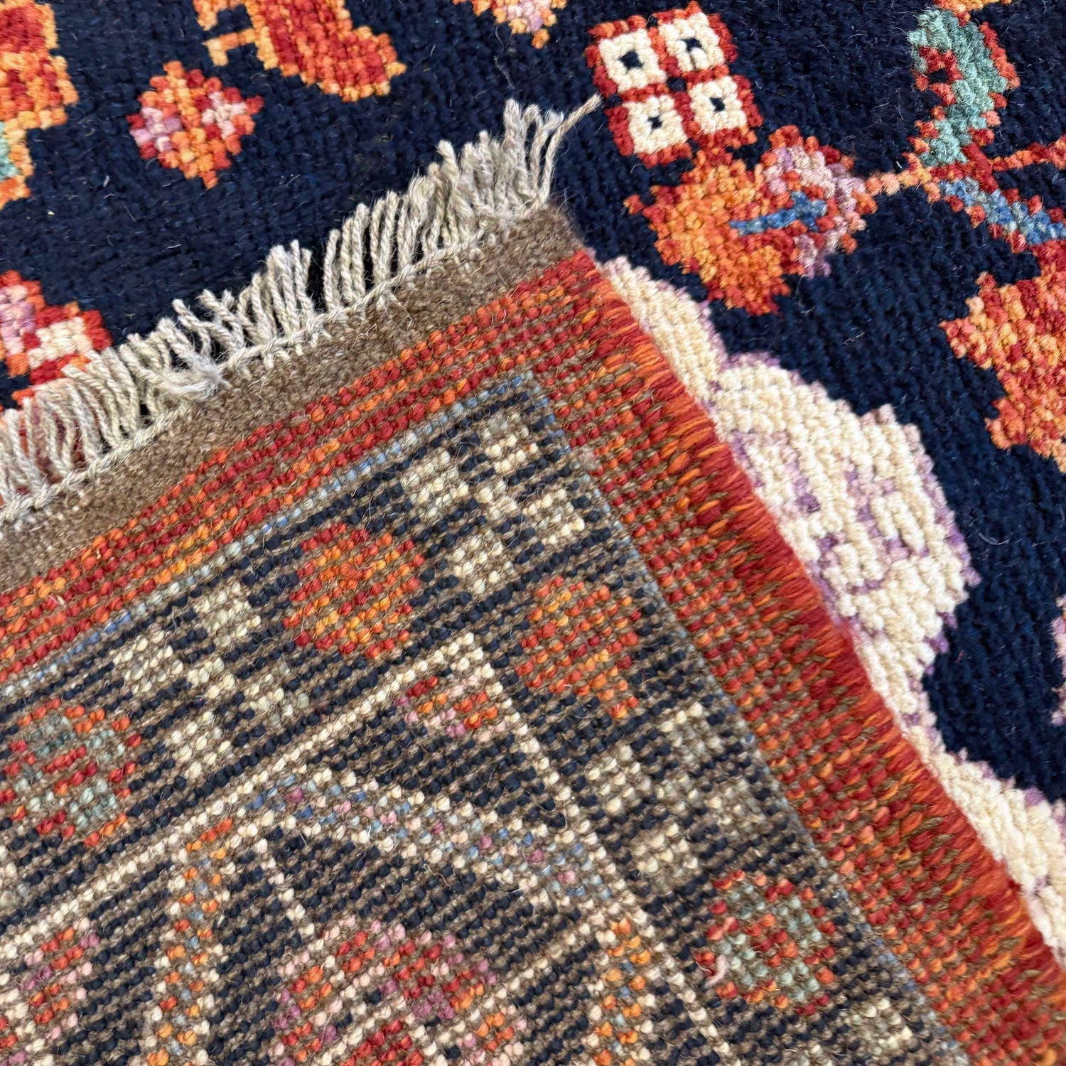 Shirazi Area Rug Handmade Multi Medallion 8x10 ft