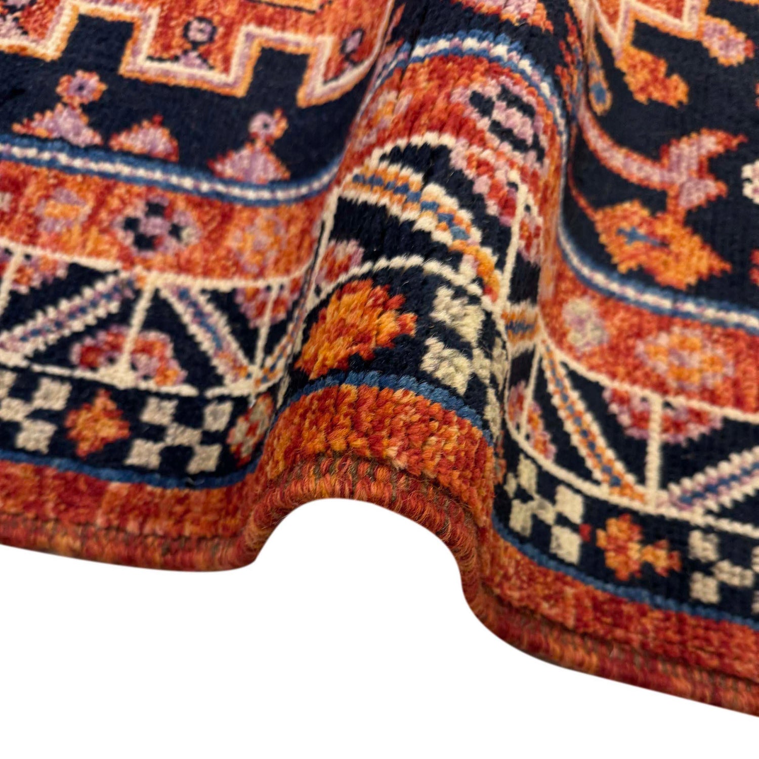 Shirazi Area Rug Handmade Multi Medallion 8x10 ft