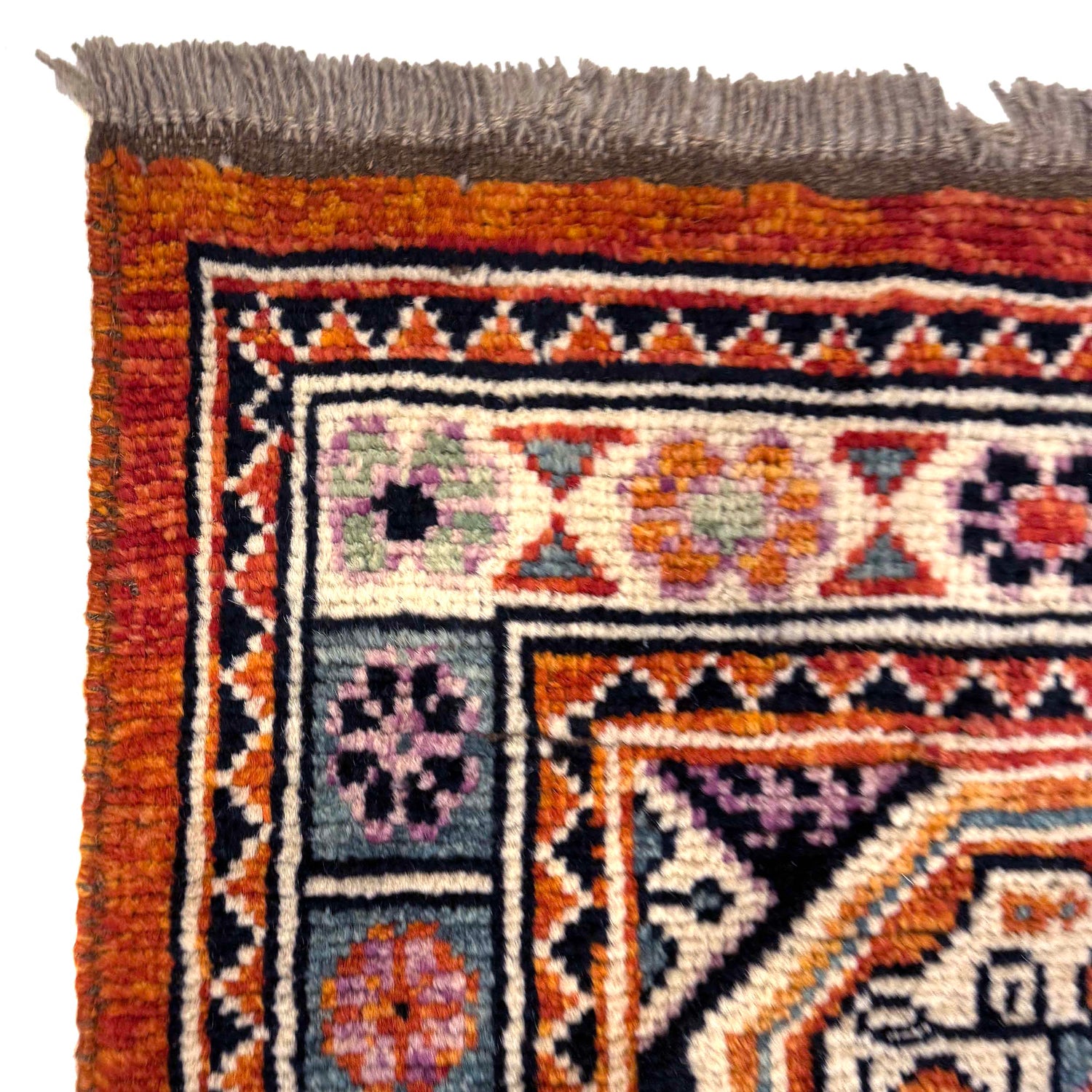 Shirazi Area Rug Handmade Multi Medallion 5x8 ft