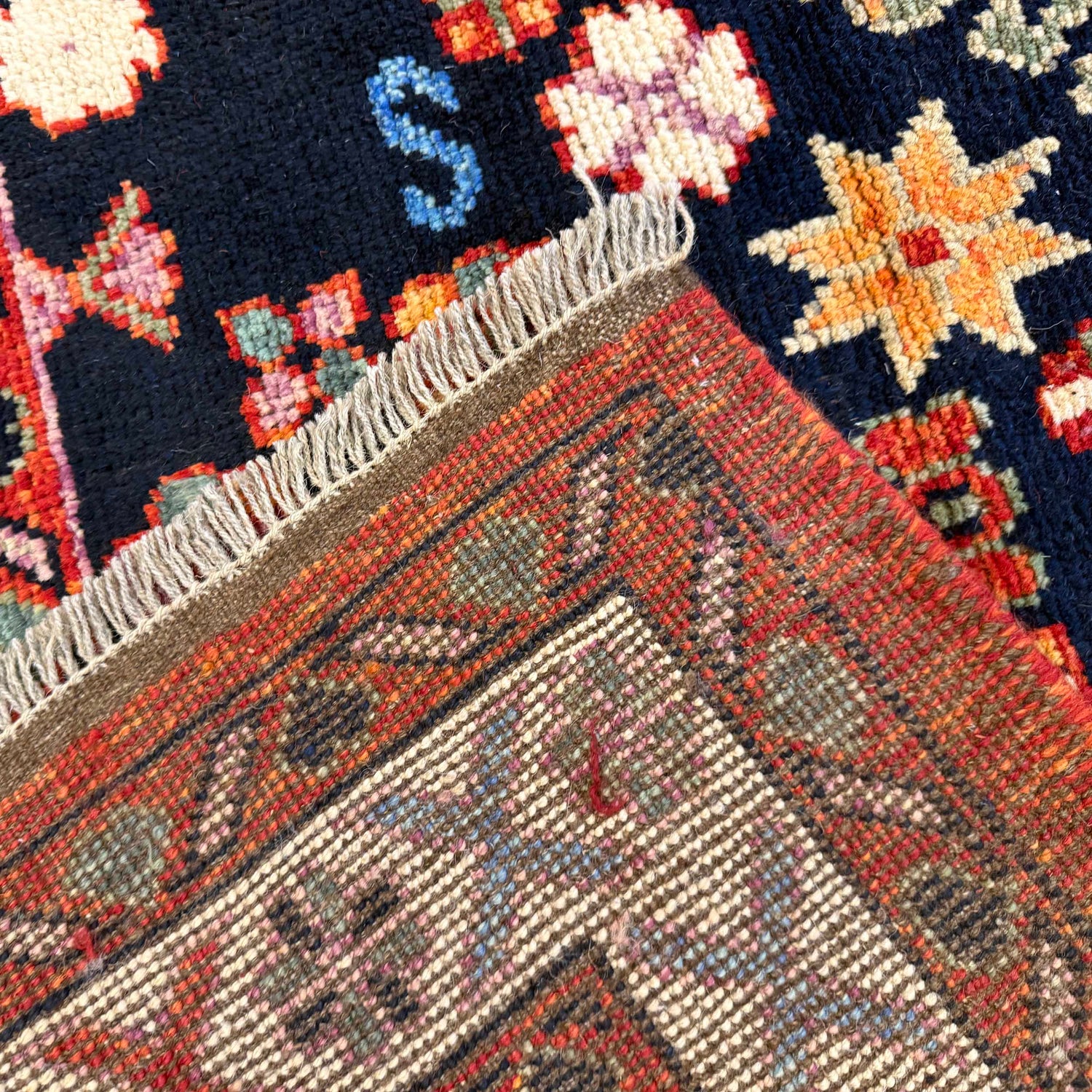 Shirazi Area Rug Handmade Multi Medallion 7x10 ft