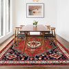 Shirazi Area Rug Handmade Multi Medallion 7x10 ft