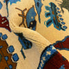 War Area Rug Handmade Beige Riffle + Tank + Helicopter +