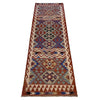 Handmade Multi Kilim Geometric 10' Runner