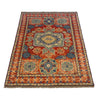 Mamluk Area Rug Handmade Multi Medallion 4x6 ft