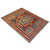 Mamluk Area Rug Handmade Multi Medallion 4x6 ft