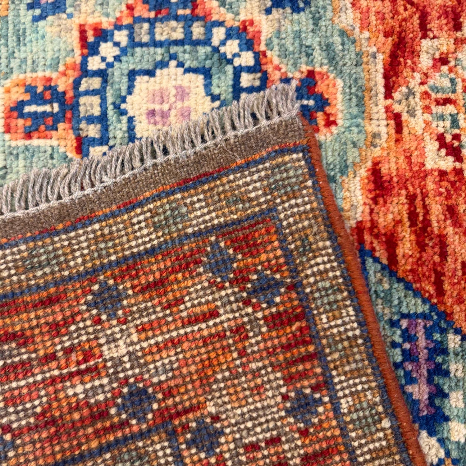 Mamluk Area Rug Handmade Multi Medallion 4x6 ft
