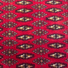 Bokhara Rug Handmade Deep Red Medallion 7x10 ft