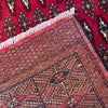 Bokhara Rug Handmade Deep Red Medallion 7x10 ft