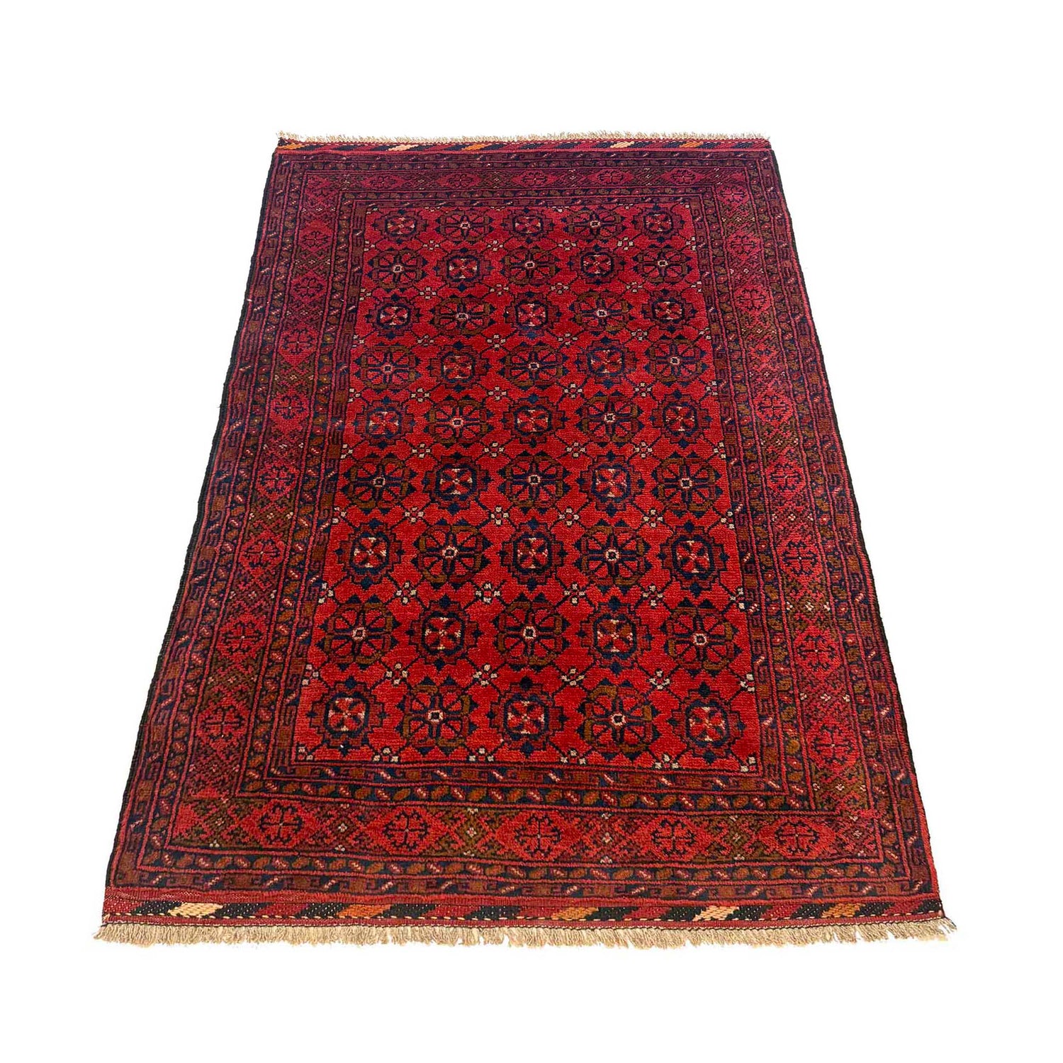 Khal Mohammadi Rug Handmade Red 3x5 ft