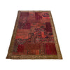 Patchwork Area Rug Handmade Multi Geometric 4x6 ft