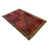 Patchwork Area Rug Handmade Multi Geometric 4x6 ft