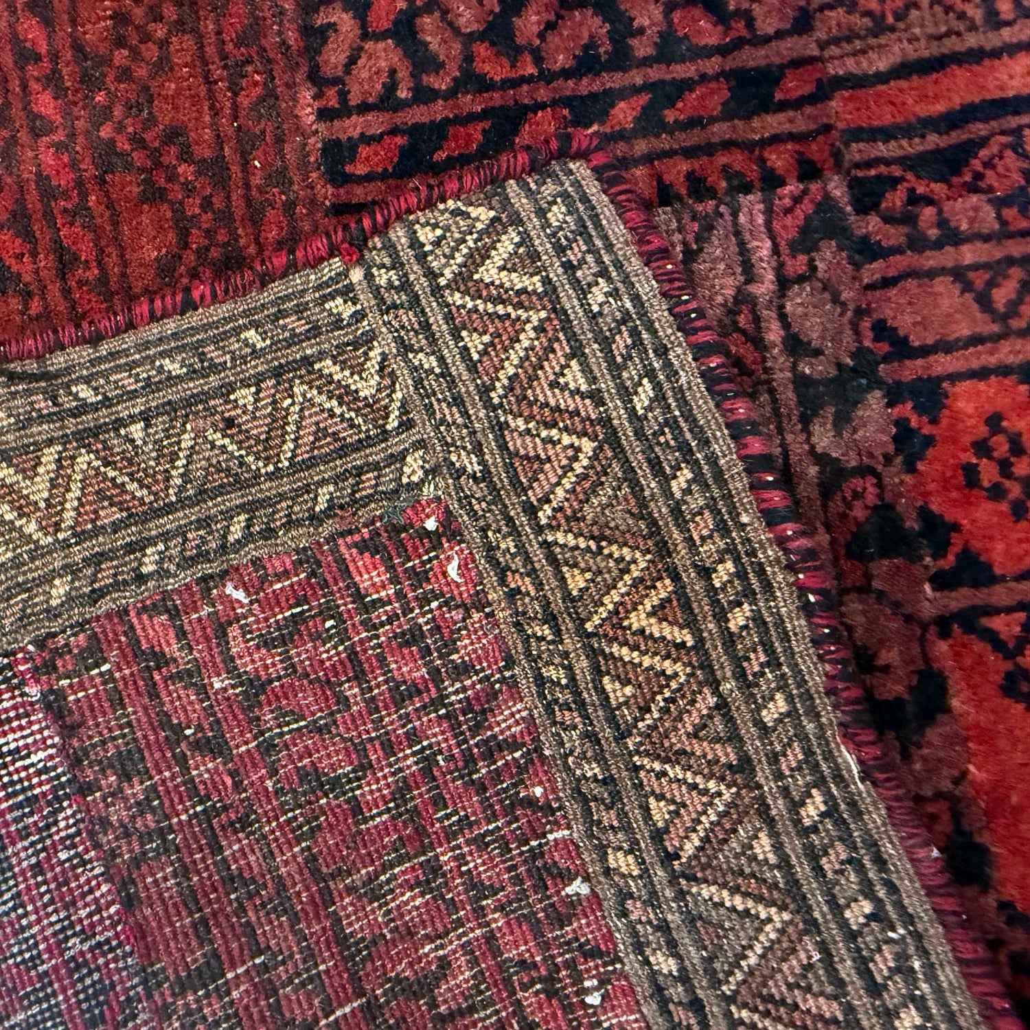 Patchwork Area Rug Handmade Multi Geometric 4x6 ft