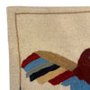 Embroidery Kilim Area Rug Handmade Beige Animal 4x6 ft