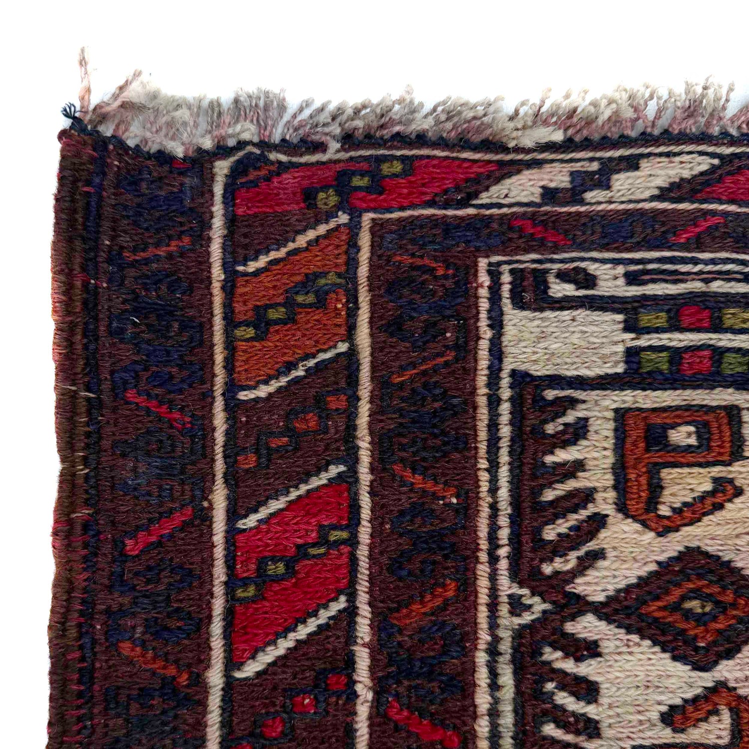 Maliki Kilim Area Rug Handmade Multi Floral 4x4 ft