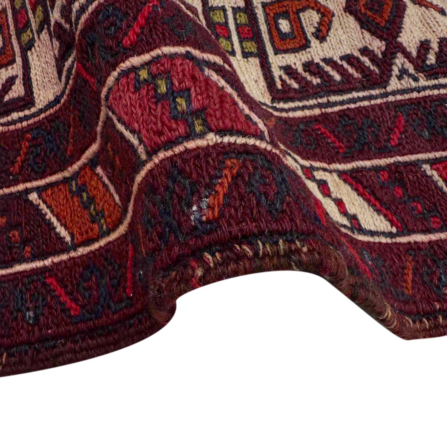 Maliki Kilim Area Rug Handmade Multi Floral 4x4 ft