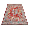 Heriz Area Rug Handmade Red Medallion 7x10 ft