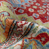 Heriz Area Rug Handmade Red Medallion 7x10 ft