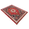 Shirazi Area Rug Handmade Red Medallion 7x10 ft