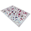 Embroidery Kilim Area Rug Handmade Beige Animal 4x6 ft