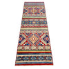 Khurjeen Runner Handmade Multi Curvilinear 6' Runner