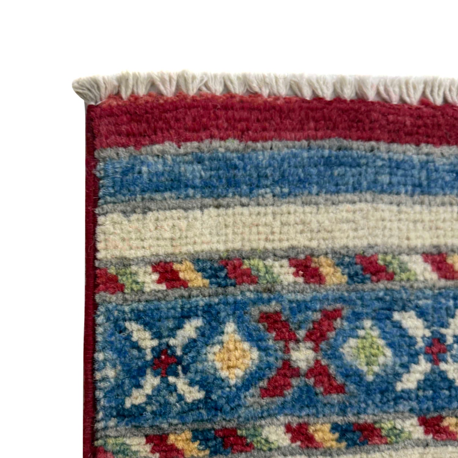 Khurjeen Runner Handmade Multi Curvilinear 6' Runner