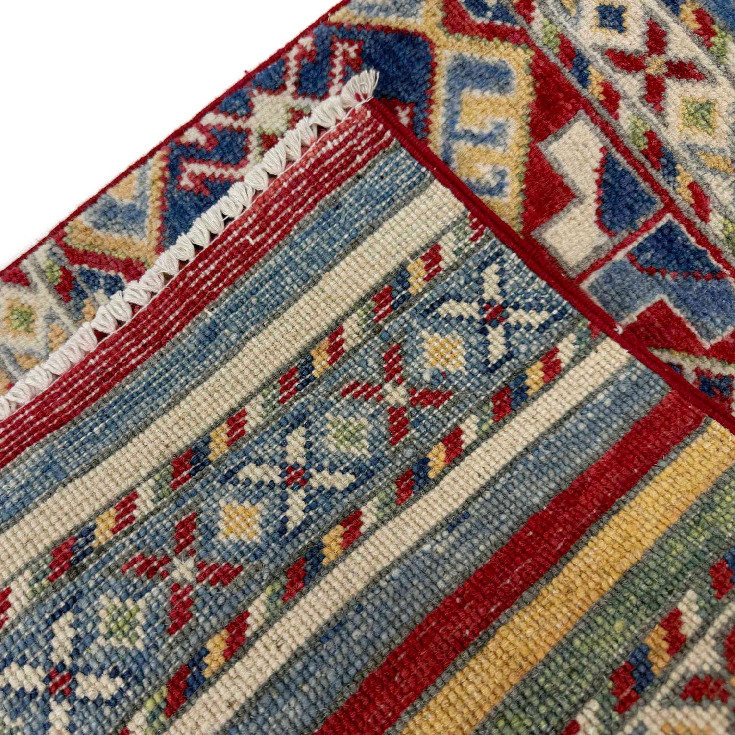 Khurjeen Runner Handmade Multi Curvilinear 6' Runner