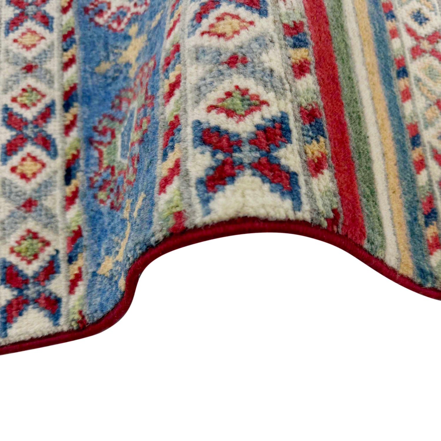 Khurjeen Runner Handmade Multi Curvilinear 6' Runner