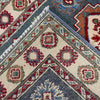 Kazak Rug Handmade Gray Medallion 10' Runner