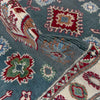 Kazak Rug Handmade Gray Medallion 10' Runner