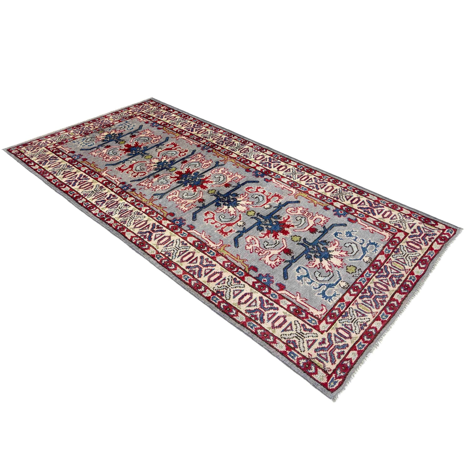Kazak Rug Handmade Multi Medallion 6' Runner