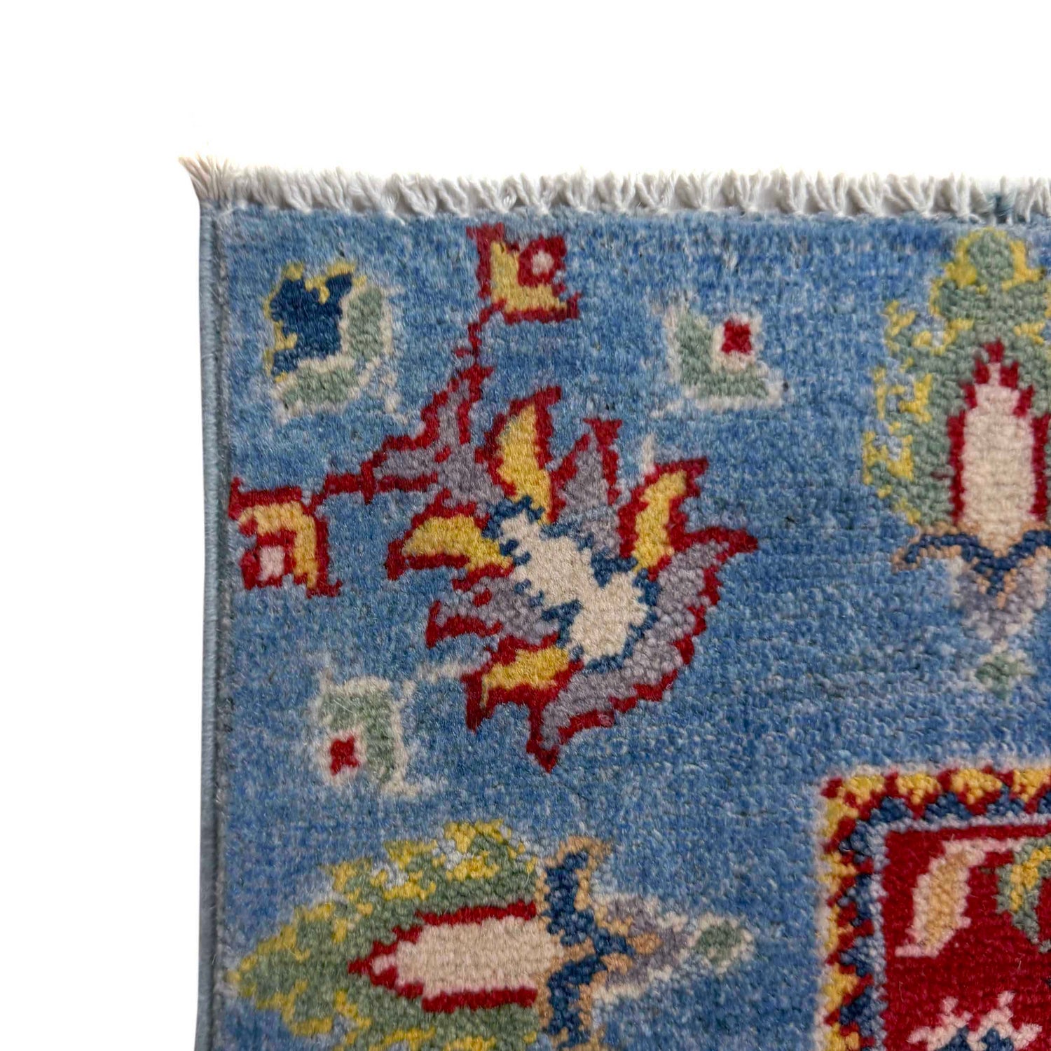 Bakhtiar Area Rug Runner Handmade Blue Floral 10' Runner
