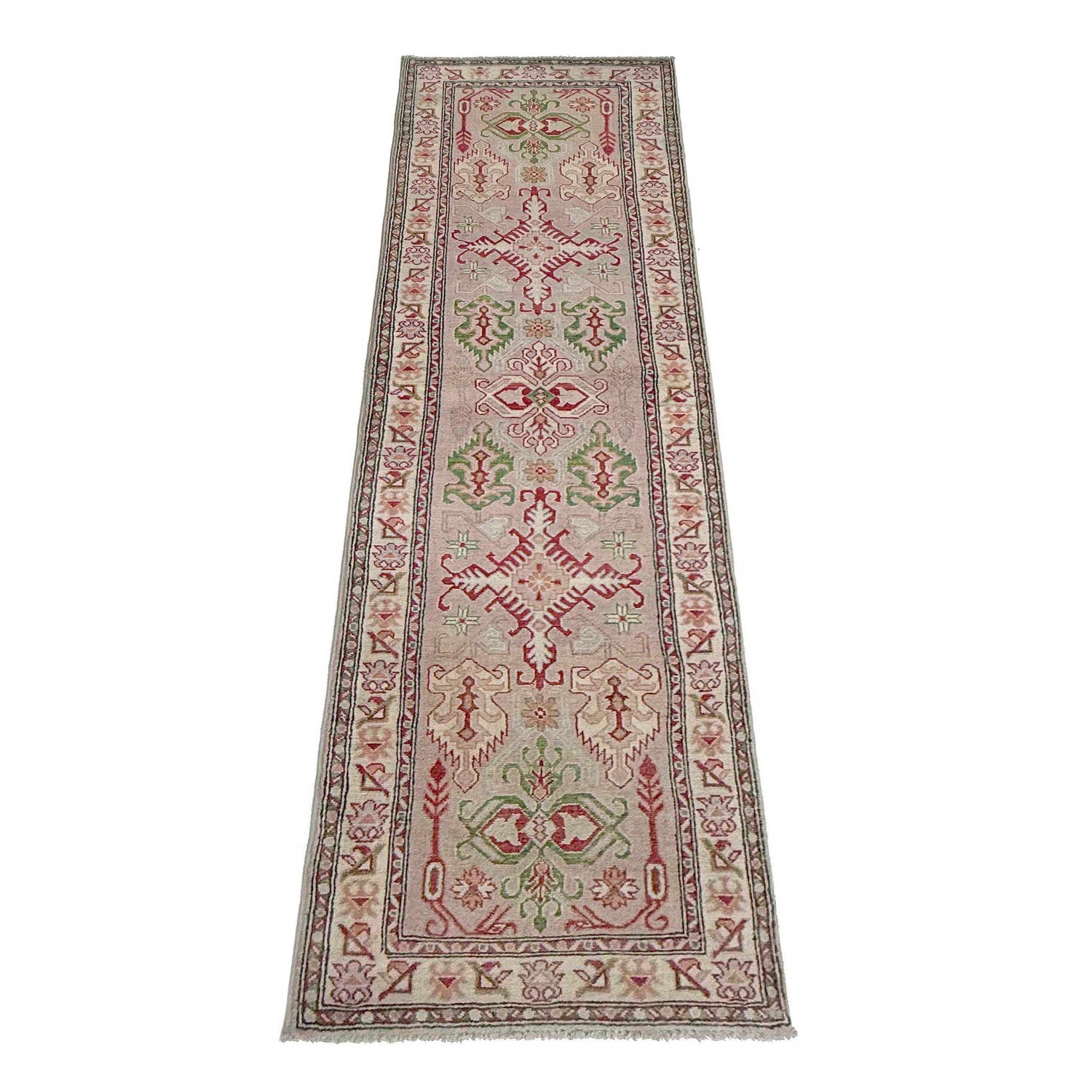 Kazak Rug Handmade Multi Medallion 10' Runner