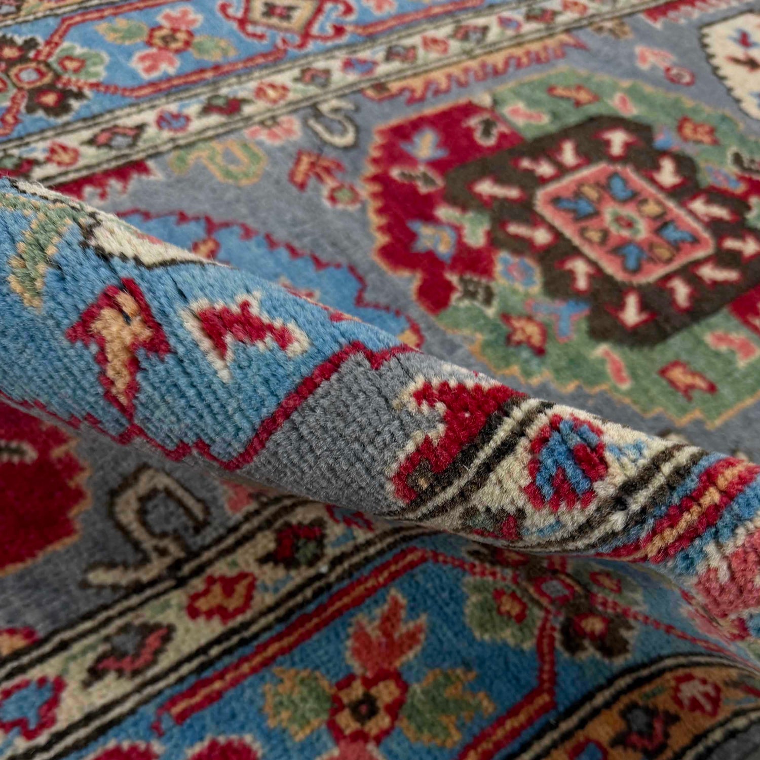 Waziri Runner Rug Handmade Multi Medallion 10' Runner