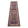 Kazak Rug Handmade Multi Medallion 10' Runner