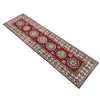 Kazak Rug Handmade Red Medallion 10' Runner