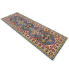 Kazak Rug Handmade Blue Medallion 6' Runner