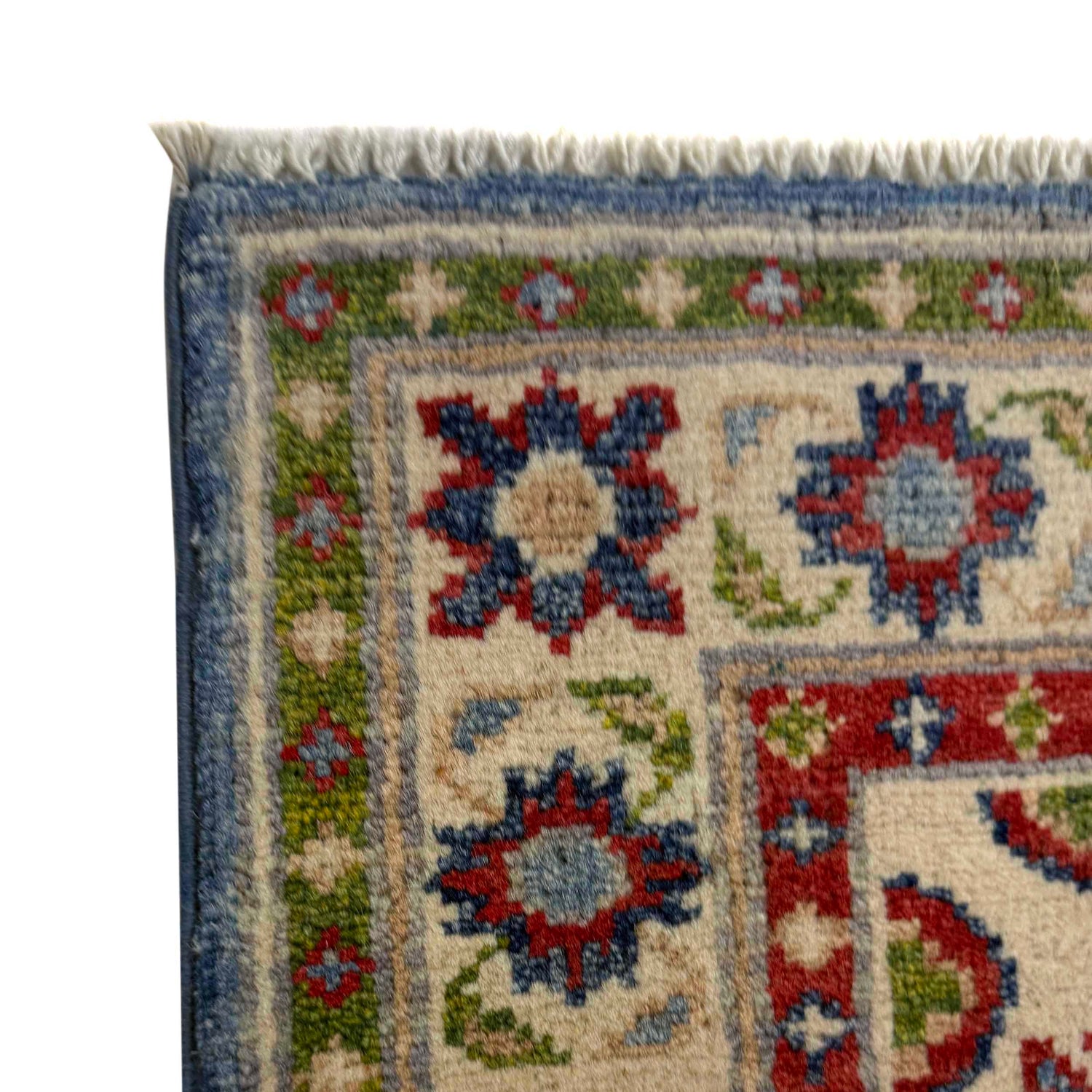 Kazak Rug Handmade Blue Medallion 6' Runner