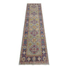 Kazak Rug Handmade Gray Medallion 10' Runner