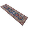 Kazak Rug Handmade Blue Medallion 10' Runner