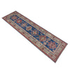 Kazak Rug Handmade Blue Medallion 10' Runner