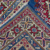 Kazak Rug Handmade Blue Medallion 10' Runner