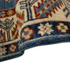 Kazak Rug Handmade Blue Medallion 10' Runner