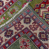 Kazak Rug Handmade Green Medallion 10' Runner