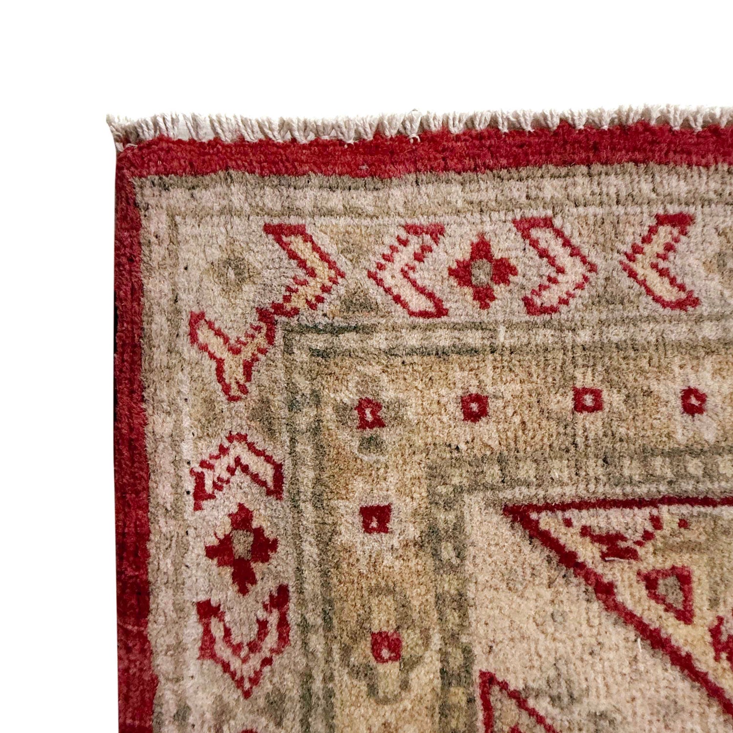 Kazak Rug Handmade Red Medallion 7x10 ft