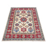 Kazak Rug Handmade Beige Medallion 7x10 ft