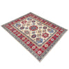 Kazak Rug Handmade Beige Medallion 7x10 ft