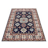 Kazak Rug Handmade Blue Medallion 7x10 ft