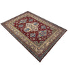 Kazak Rug Handmade Red Medallion 7x10 ft